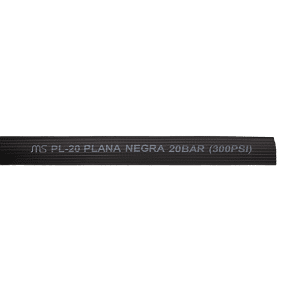 MANGUERA PLANA PL20 CAUCHO AIRE AGUA NEGRA 20 BAR