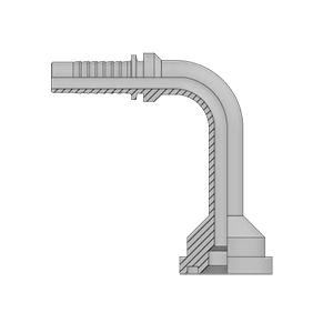 F90P BRIDA A 90 6000 PSI (PIEZA UNICA) CODO LARGO