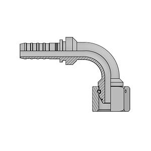 HF90E HYPERSPIRAL HEMBRA GIRATORIA A 90 METRICA CON O-RING CONO 24 SERIE L