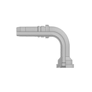 KF90L INTERLOCK BRIDA A 90 3000 PSI (PIEZA UNICA) CODO LARGO