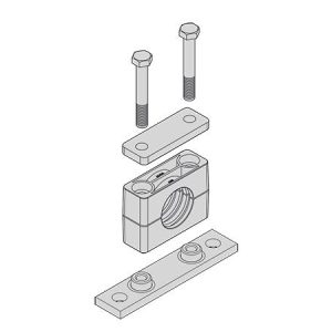 KIT ABRAZADERA PESADA COMPLETA ATORN. REFORZ. ACERO INOX ALUMINIO