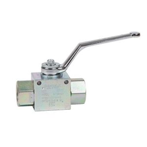 VALVULA GE1 2 VIAS CON TALADROS ACERO CARBONO ROSCA BSP