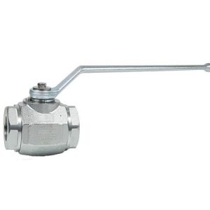 VALVULA GB1 2 VIAS PASO TOTAL ACERO CARBONO ROSCA BSP OPCION PARA ACTUADOR