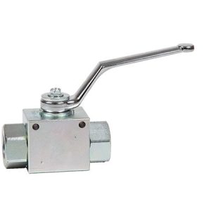 VALVULA VH2V 2 VIAS CON TALADROS ACERO CARBONO ROSCA BSP