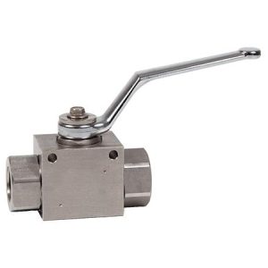 VALVULA VH2V 2 VIAS CON TALADROS INOX 316 ROSCA BSP