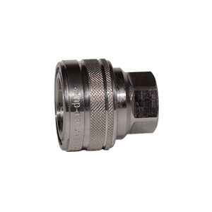 ENCHUFE HEMBRA PASO LIBRE / SIN OBTURACIÓN TIPO ISO B ACERO INOXIDABLE